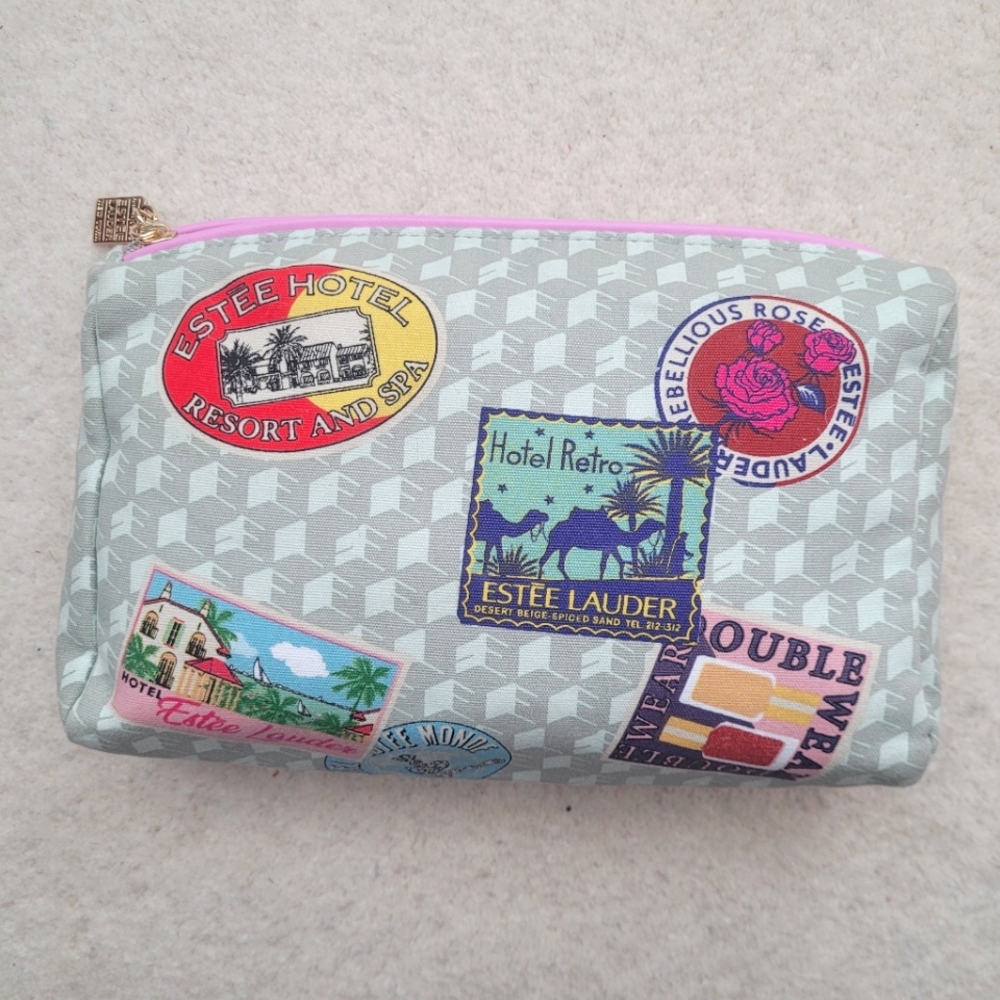 Estēe Lauder Vintage Travel Makeup Bag